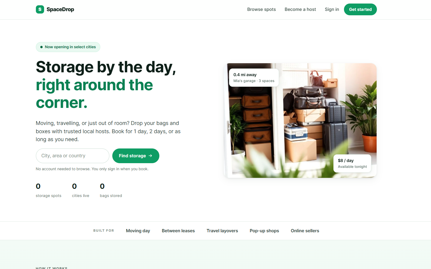 Spacedrop — Web Apps project by Divelpar